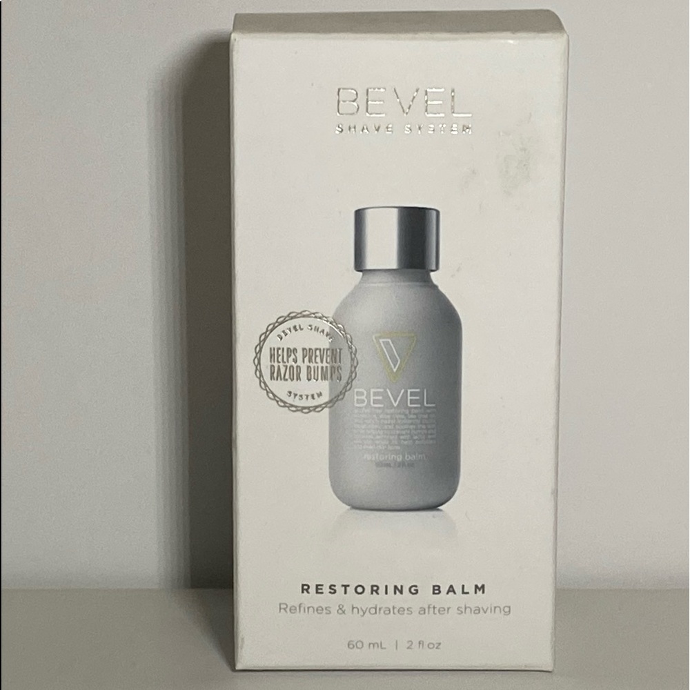 Bevel Shave System Restoring Balm Refines Hydrates